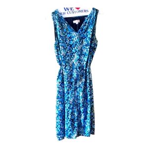 Loft Blue Green Shift Dress Size (S) CUTE FOR SUMMER ,🤩🤩